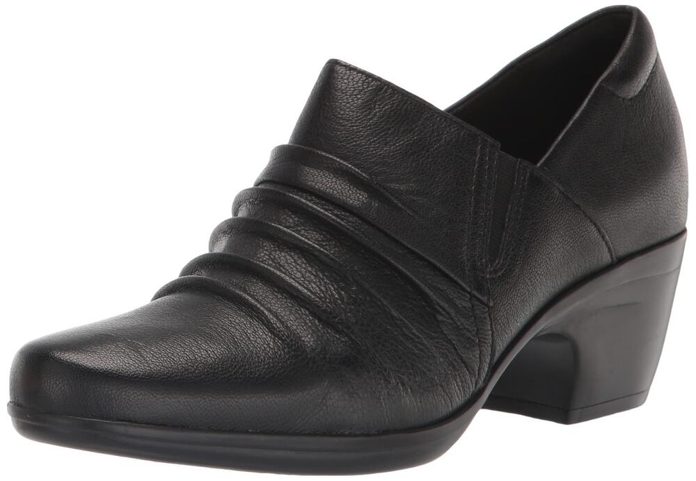 Clarks Emily Cove Women's Pump Black Leather Size 9